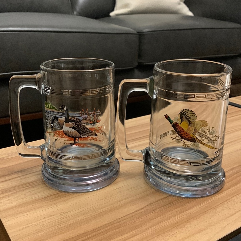 Glass beer mug